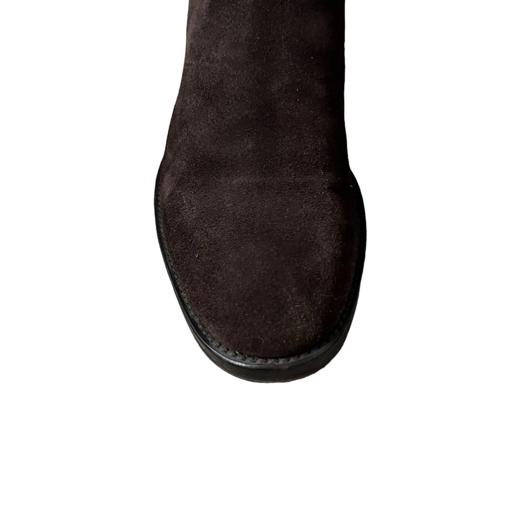 Salvatore Ferragamo Brown Suede Classic Chelsea Boots Side 10 - Picture 8 of 13